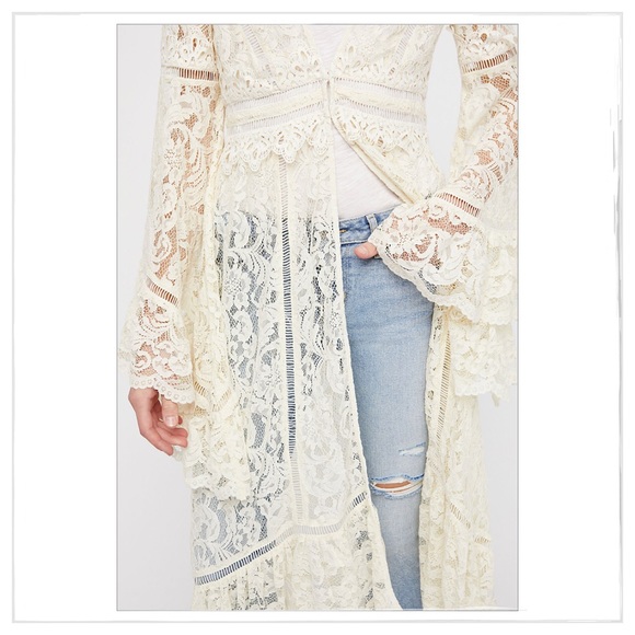 Free People Rhiannon Lace Kimono - Picture 5 of 5